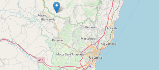 Terremoto scossa Biancavilla Catania