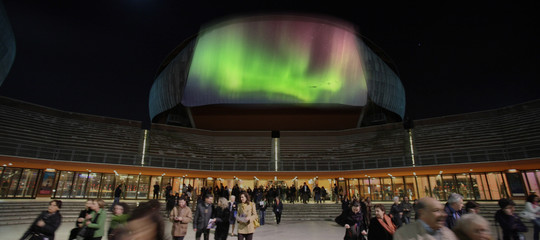 aurora boreale roma parco della musica