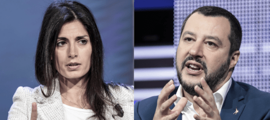 Sulla demolizione delle ville dei Casamonica la Raggi brucia Salvini